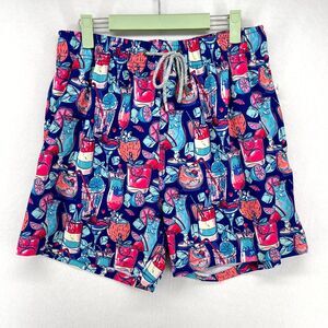 Vintage Summer Premium Lined Swim‎ Trunks Mens Size M